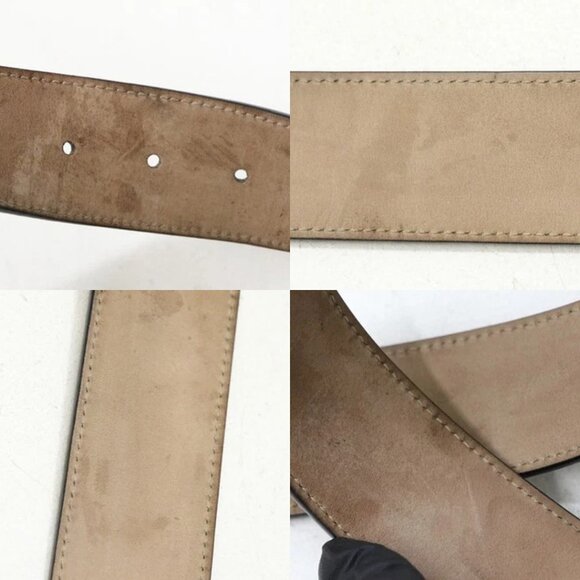 Gucci Interlocking G Belt GG Canvas Belt Size 100/40 KGDHN - Beige/Blue - Picture 13 of 15